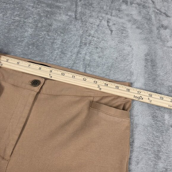 Talbots Pants Womens 10 Tan Faux Suede Jodhpurs Equestrian Preppy Skinny Ankle - Picture 5 of 7